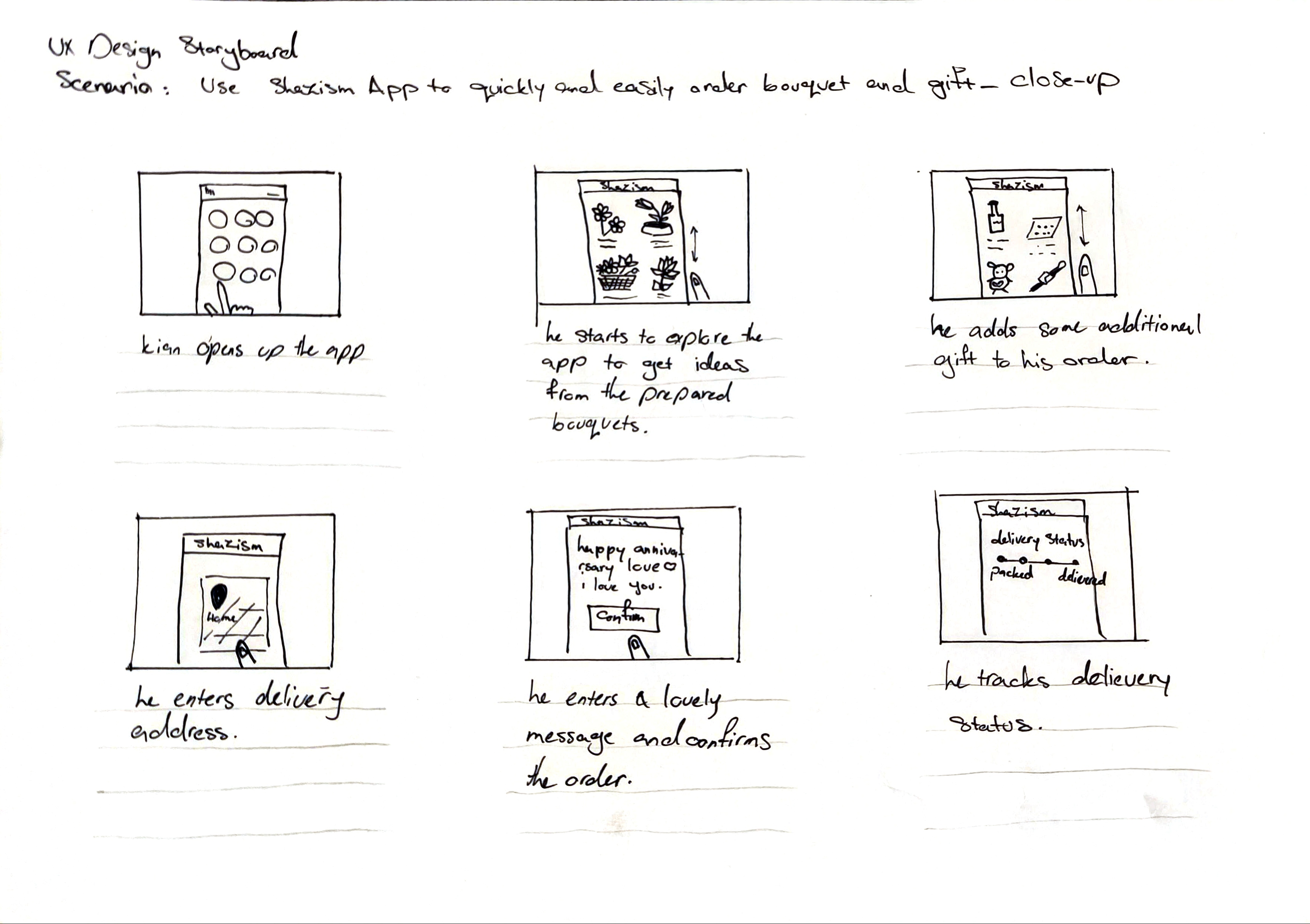Storyboard - close-up