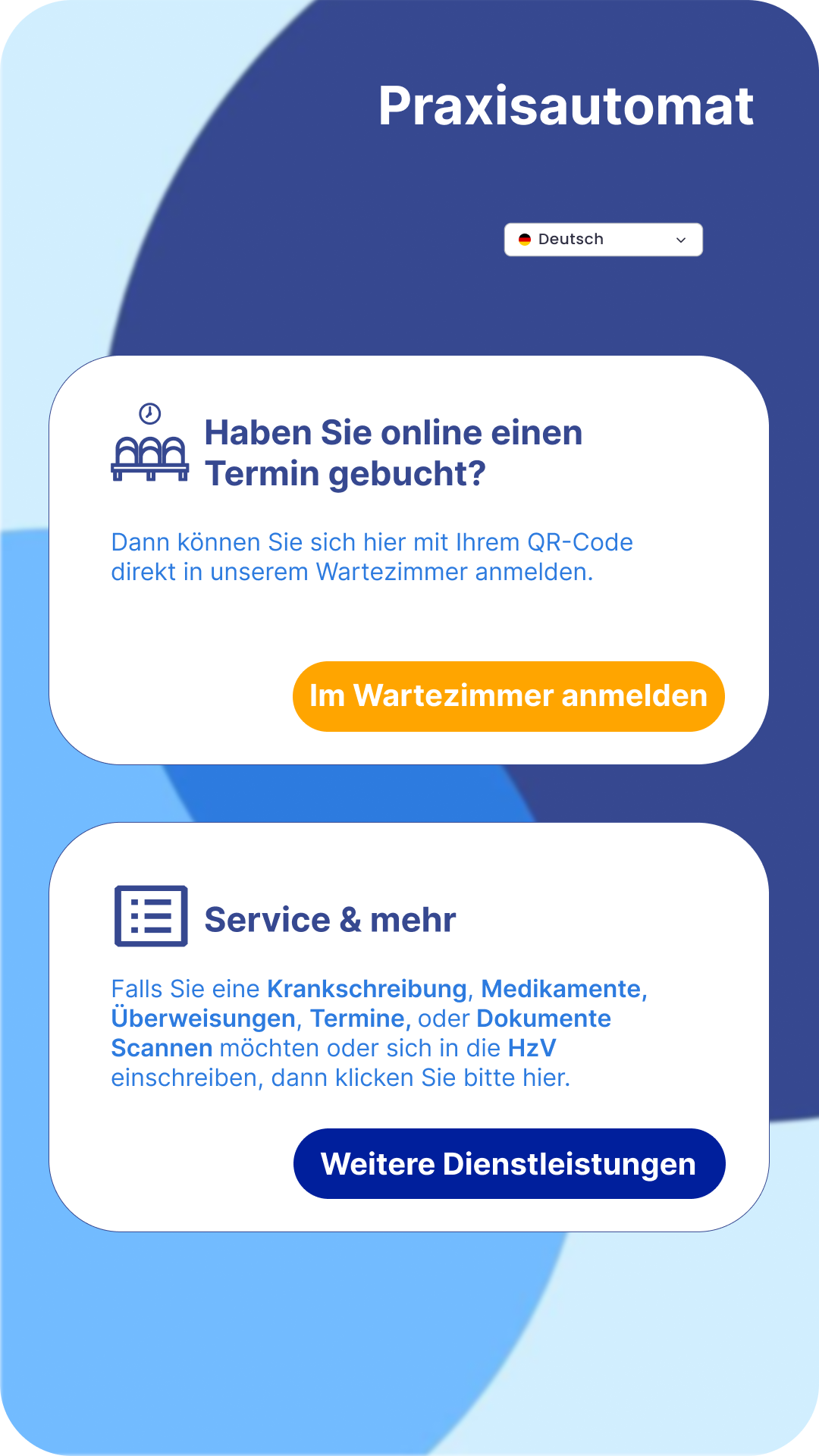 Praxisautomat before/after screen 2