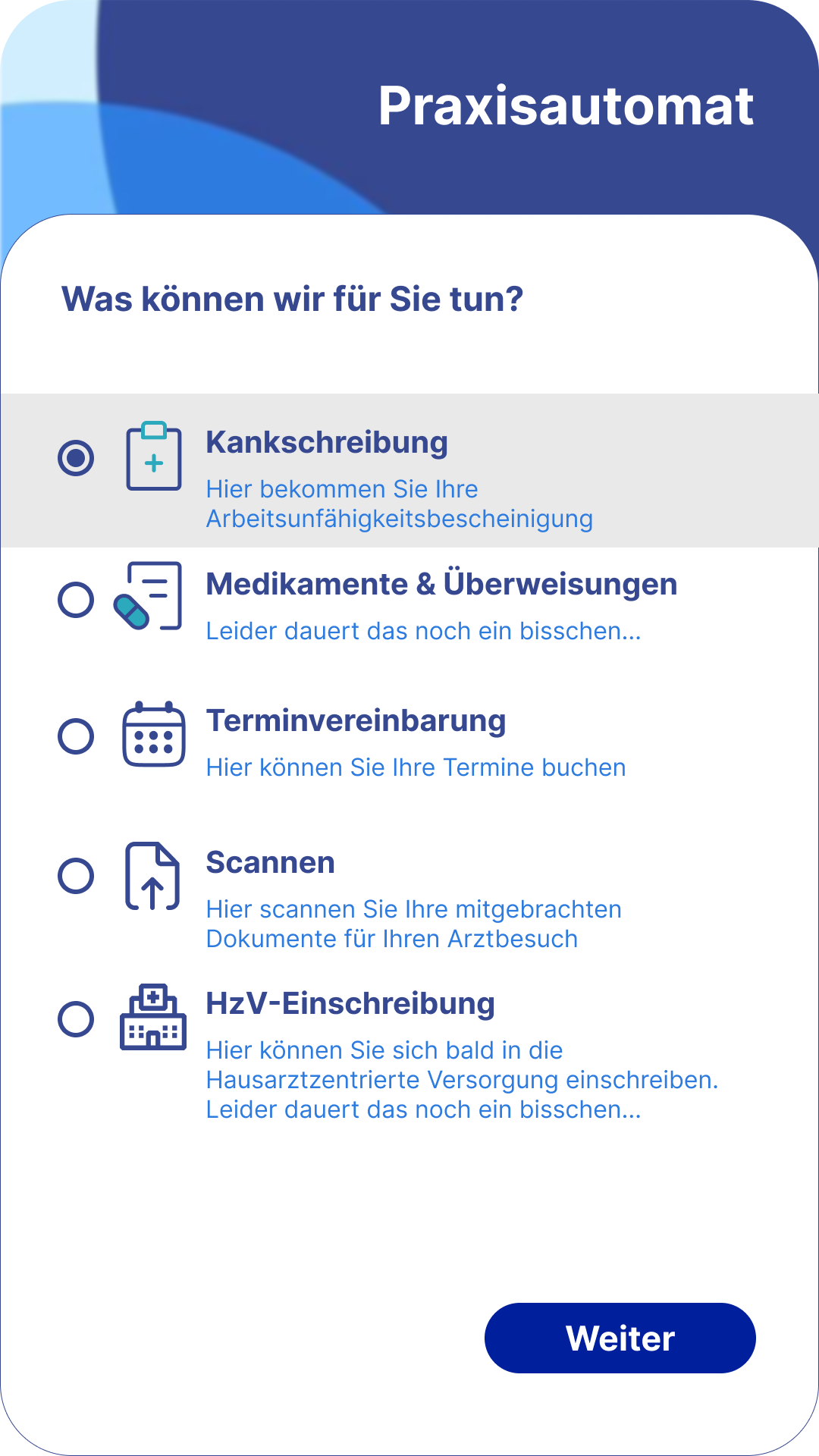 Praxisautomat before/after screen 3