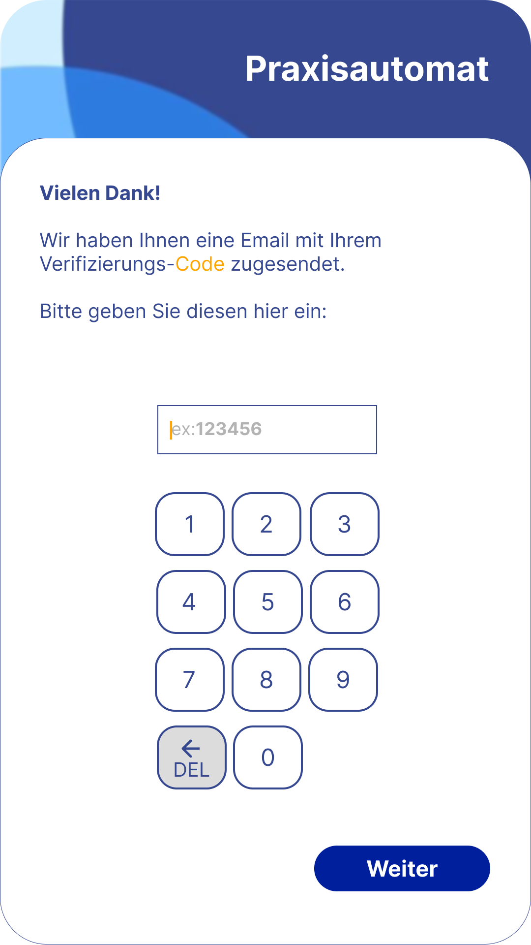 Praxisautomat UI detail 7