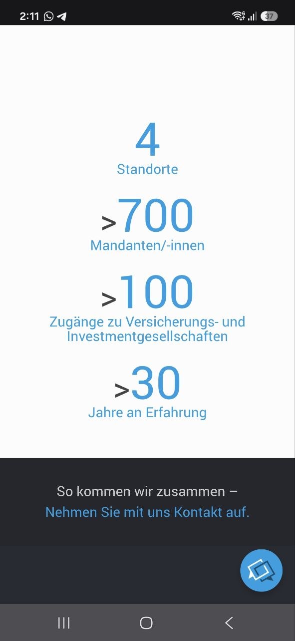 Before: original mobile stats shown as a long plain text list